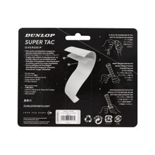 Dunlop Overgrip Super Tac 0.5mm - ekstremalny chwyt, pochłaniający wilgoć - biały - 3 sztuki